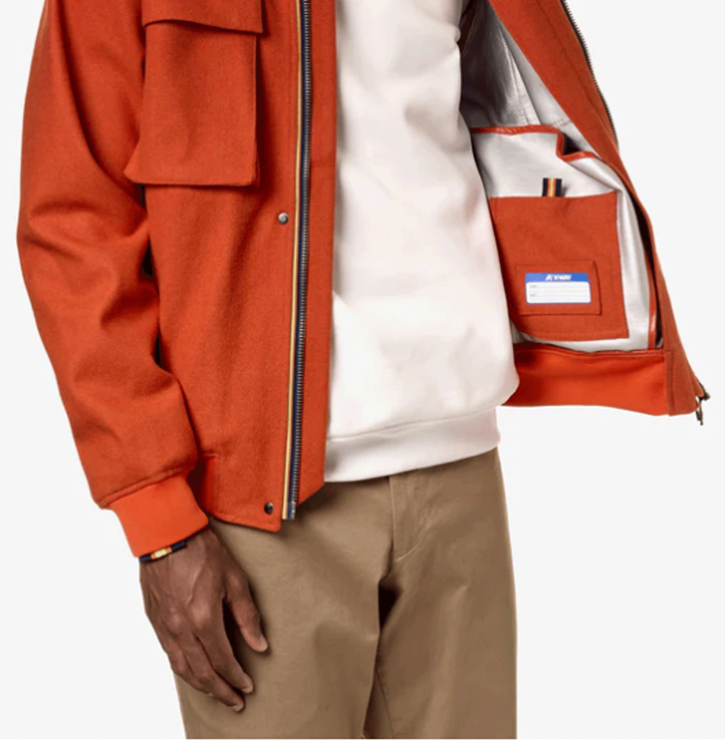 K-WAY JACKETS UOMO LONDEL MELANGE WOOL 2L