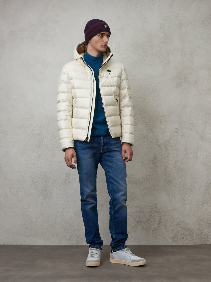 BLAUER PIUMINO CON CAPPUCCIO ACTON