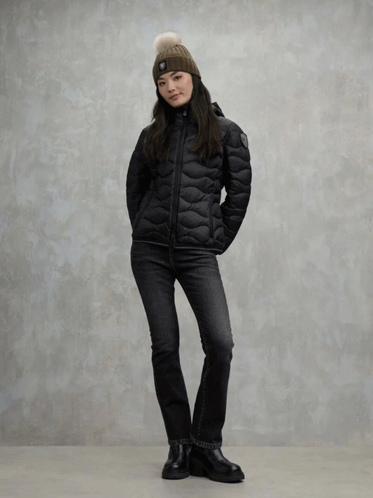 BLAUER PIUMINO AD ONDE CAMELIA