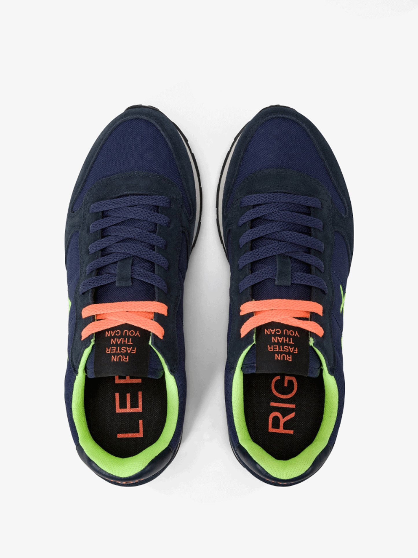 SUN68 SNEAKER TOM FLUO IN NYLON E SUEDE