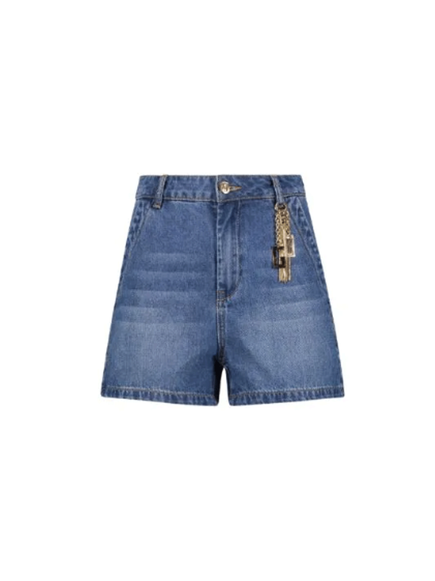 GAUDI SHORT IN DENIM CON CHARMS