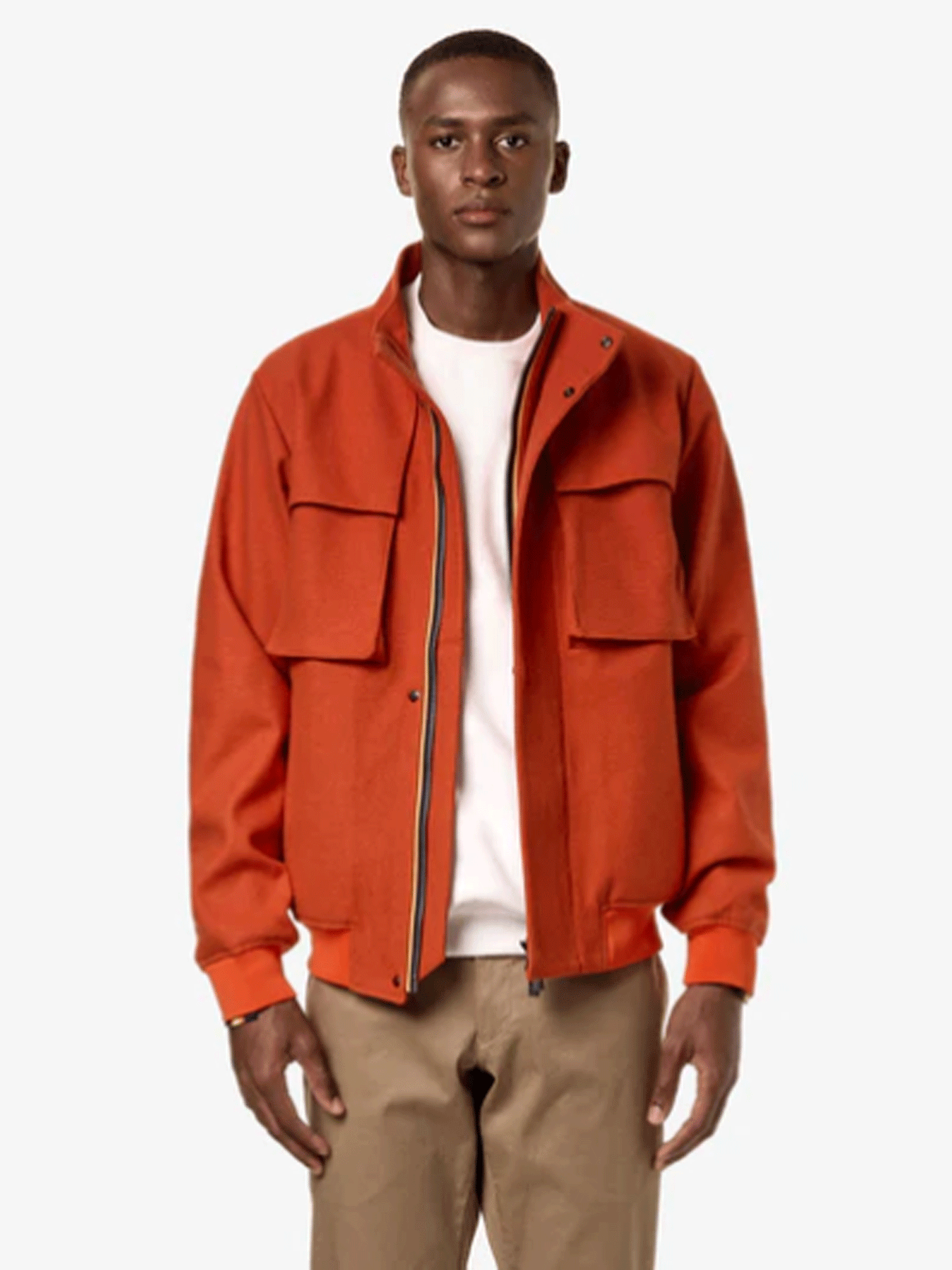 K-WAY JACKETS UOMO LONDEL MELANGE WOOL 2L