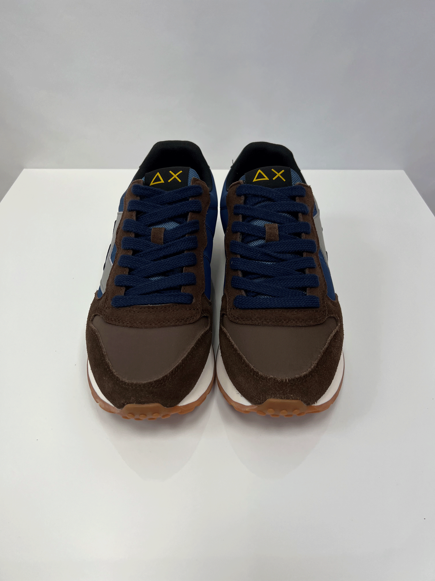 SUN68 SCARPE UOMO JAKI BICOLOR NAVY BLUE/MARRONE