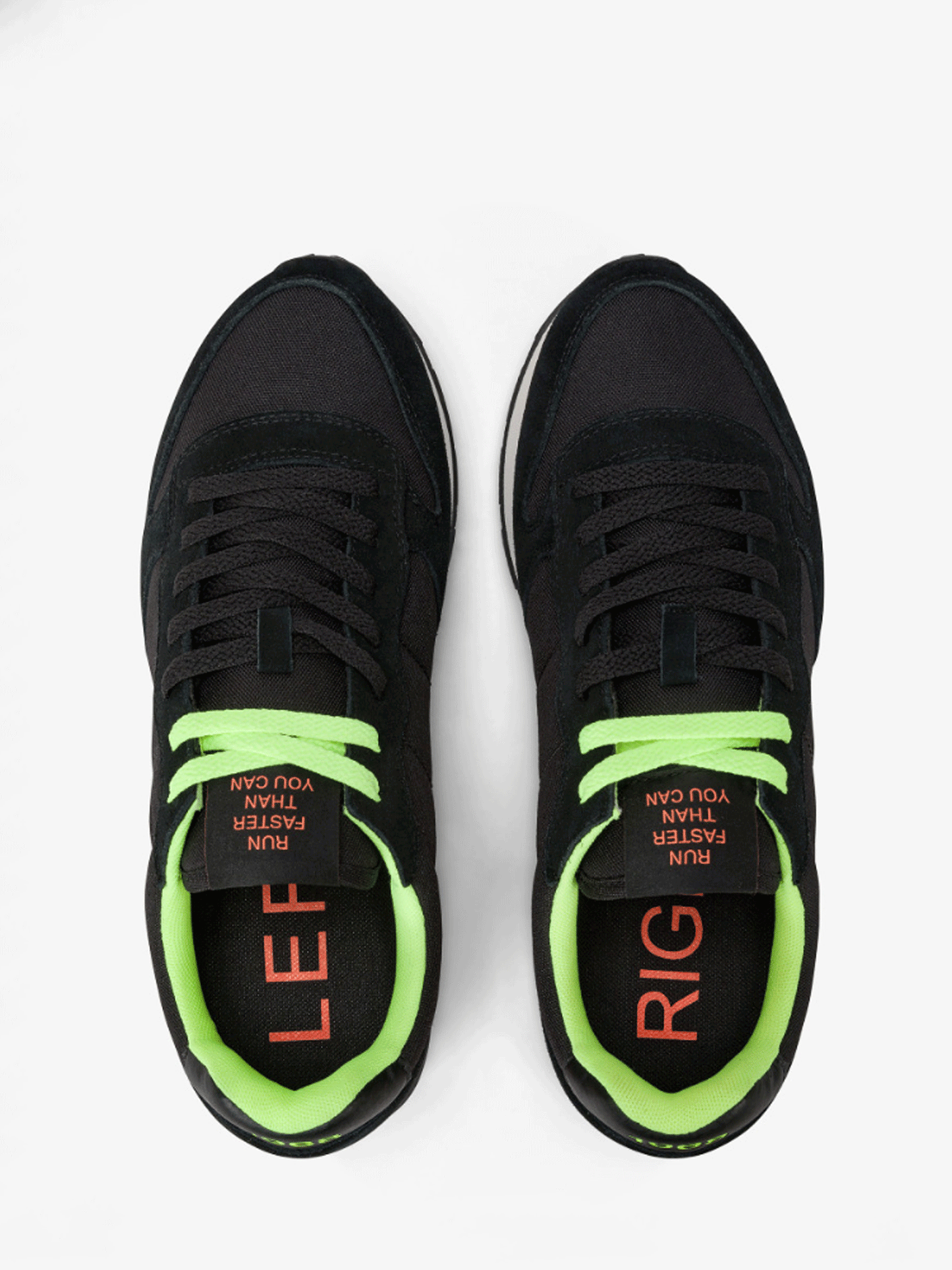 SUN68 SNEAKER TOM FLUO IN NYLON E SUEDE