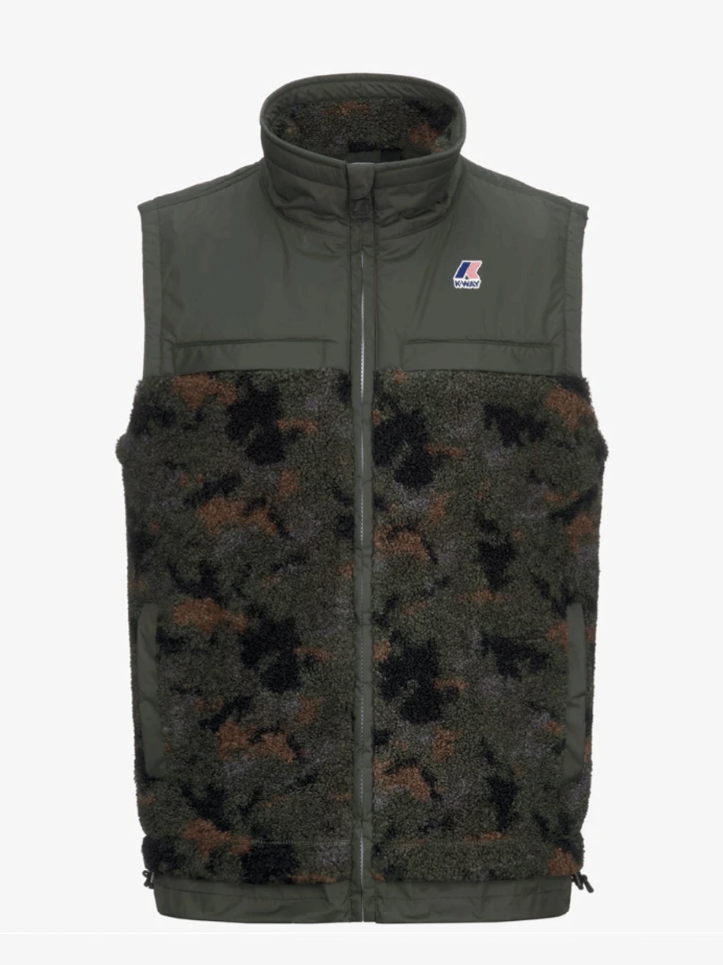 K-WAY GILET ANTIVENTO UNISEX LE VRAI 3.0 JILE PRINTED ORSETTO