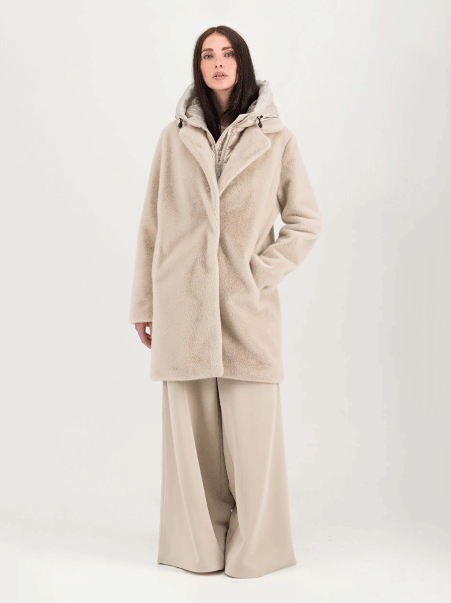 BOMBOOGIE ODESSA OVERCOAT CAPPOTTO IN ECOPELLICCIA