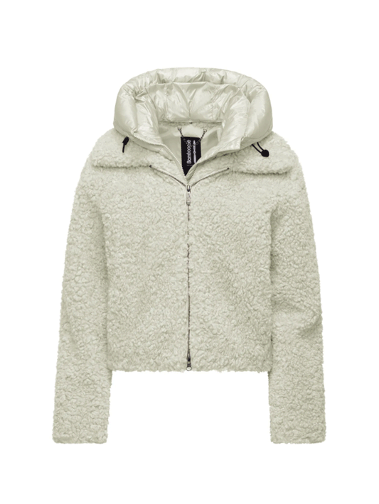 BOMBOOGIE CAPPOTTO CORTO IN SHERPA FLEECE CON CAPPUCCIO